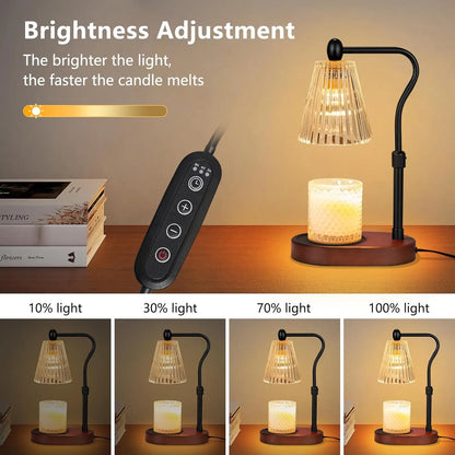 Candle Warmer Lamp - Dimmable, Timer,  No Flame